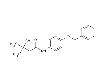 N-[4-(benzyloxy)phenyl]-3,3-dimethylbutanamide