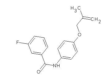 3-fluoro-N-{4-[(2-methyl-2-propen-1-yl)oxy]phenyl}benzamide