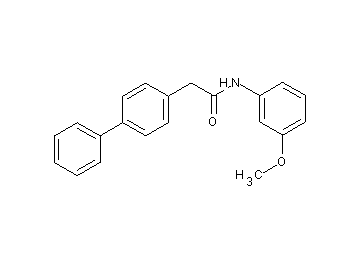 2-(4-biphenylyl)-N-(3-methoxyphenyl)acetamide