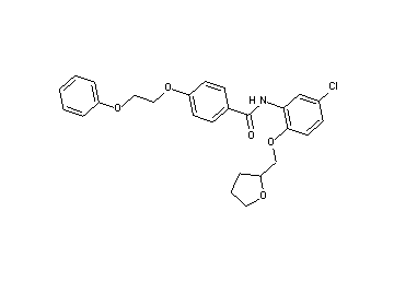 N-[5-chloro-2-(tetrahydro-2-furanylmethoxy)phenyl]-4-(2-phenoxyethoxy)benzamide