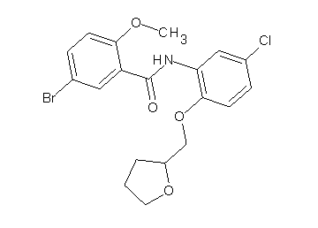 5-bromo-N-[5-chloro-2-(tetrahydro-2-furanylmethoxy)phenyl]-2-methoxybenzamide