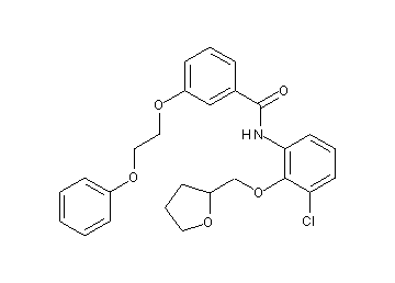 N-[3-chloro-2-(tetrahydro-2-furanylmethoxy)phenyl]-3-(2-phenoxyethoxy)benzamide