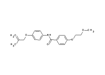 4-(2-methoxyethoxy)-N-{4-[(2-methyl-2-propen-1-yl)oxy]phenyl}benzamide