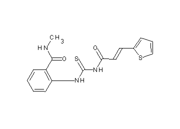 N-methyl-2-[({[3-(2-thienyl)acryloyl]amino}carbonothioyl)amino]benzamide