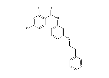 2,4-difluoro-N-[3-(2-phenylethoxy)phenyl]benzamide