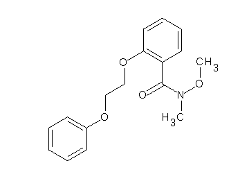 N-methoxy-N-methyl-2-(2-phenoxyethoxy)benzamide N-methoxy-N-methyl-2-(2-phenoxyethoxy)benzamide