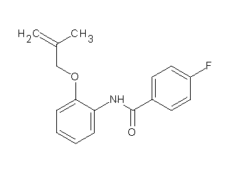 4-fluoro-N-{2-[(2-methyl-2-propen-1-yl)oxy]phenyl}benzamide
