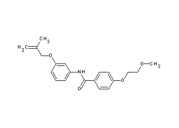4-(2-methoxyethoxy)-N-{3-[(2-methyl-2-propen-1-yl)oxy]phenyl}benzamide