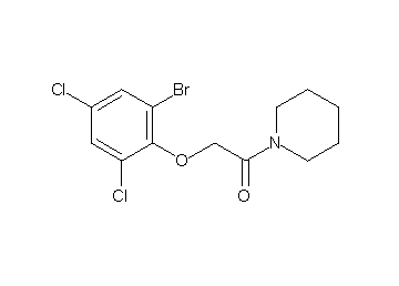 1-[(2-bromo-4,6-dichlorophenoxy)acetyl]piperidine