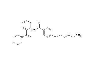 4-(2-ethoxyethoxy)-N-[2-(4-morpholinylcarbonyl)phenyl]benzamide