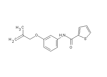 N-{3-[(2-methyl-2-propen-1-yl)oxy]phenyl}-2-thiophenecarboxamide