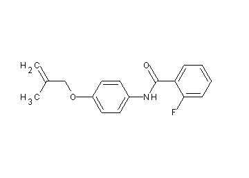 2-fluoro-N-{4-[(2-methyl-2-propen-1-yl)oxy]phenyl}benzamide