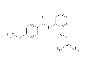 4-methoxy-N-{2-[(2-methyl-2-propen-1-yl)oxy]phenyl}benzamide