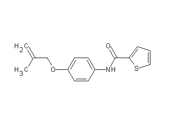 N-{4-[(2-methyl-2-propen-1-yl)oxy]phenyl}-2-thiophenecarboxamide