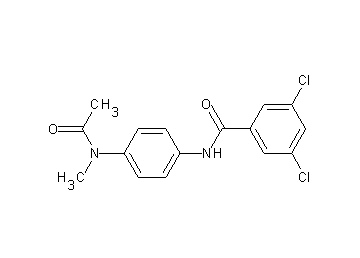 N-{4-[acetyl(methyl)amino]phenyl}-3,5-dichlorobenzamide
