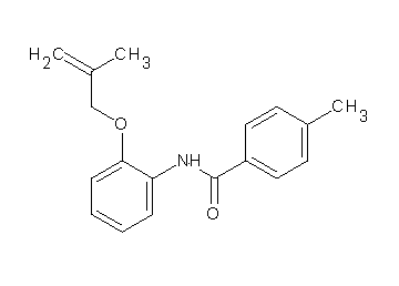 4-methyl-N-{2-[(2-methyl-2-propen-1-yl)oxy]phenyl}benzamide