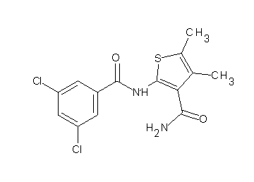 2-[(3,5-dichlorobenzoyl)amino]-4,5-dimethyl-3-thiophenecarboxamide