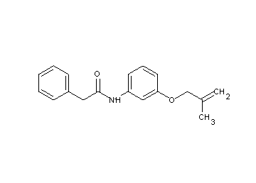 N-{3-[(2-methyl-2-propen-1-yl)oxy]phenyl}-2-phenylacetamide