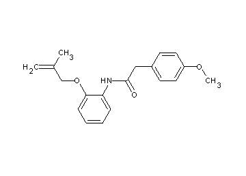 2-(4-methoxyphenyl)-N-{2-[(2-methyl-2-propen-1-yl)oxy]phenyl}acetamide