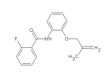 2-fluoro-N-{2-[(2-methyl-2-propen-1-yl)oxy]phenyl}benzamide