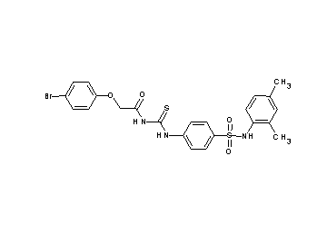2-(4-bromophenoxy)-N-{[(4-{[(2,4-dimethylphenyl)amino]sulfonyl}phenyl)amino]carbonothioyl}acetamide