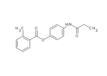 4-(propionylamino)phenyl 2-methylbenzoate