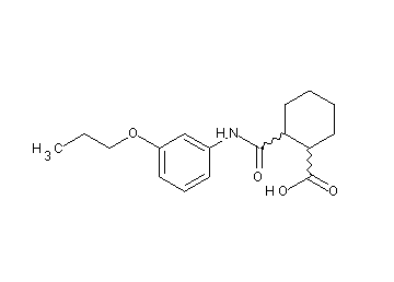 2-{[(3-propoxyphenyl)amino]carbonyl}cyclohexanecarboxylic acid