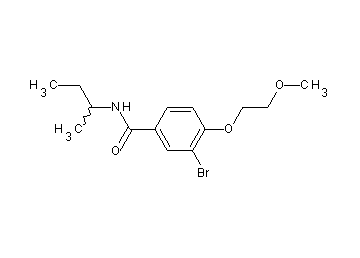 3-bromo-N-(sec-butyl)-4-(2-methoxyethoxy)benzamide