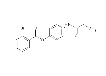 4-(propionylamino)phenyl 2-bromobenzoate