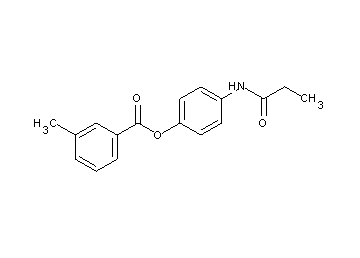 4-(propionylamino)phenyl 3-methylbenzoate