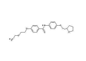 4-(2-ethoxyethoxy)-N-[4-(tetrahydro-2-furanylmethoxy)phenyl]benzamide