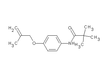 2,2-dimethyl-N-{4-[(2-methyl-2-propen-1-yl)oxy]phenyl}propanamide