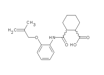 2-[({2-[(2-methyl-2-propen-1-yl)oxy]phenyl}amino)carbonyl]cyclohexanecarboxylic acid