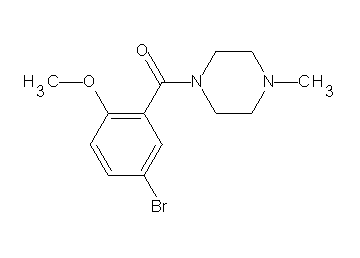 1-(5-bromo-2-methoxybenzoyl)-4-methylpiperazine 1-(5-bromo-2-methoxybenzoyl)-4-methylpiperazine