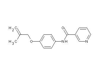 N-{4-[(2-methyl-2-propen-1-yl)oxy]phenyl}nicotinamide