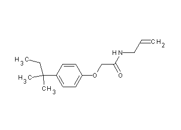 N-allyl-2-[4-(1,1-dimethylpropyl)phenoxy]acetamide
