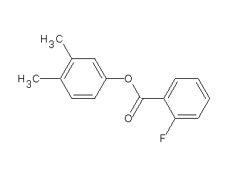 3,4-dimethylphenyl 2-fluorobenzoate