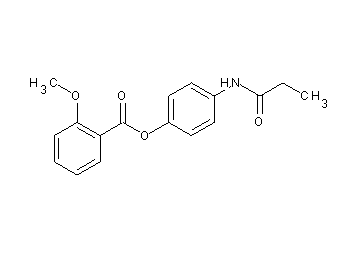 4-(propionylamino)phenyl 2-methoxybenzoate
