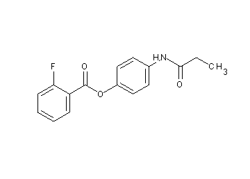 4-(propionylamino)phenyl 2-fluorobenzoate