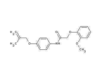 2-(2-methoxyphenoxy)-N-{4-[(2-methyl-2-propen-1-yl)oxy]phenyl}acetamide