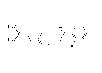 2-chloro-N-{4-[(2-methyl-2-propen-1-yl)oxy]phenyl}benzamide