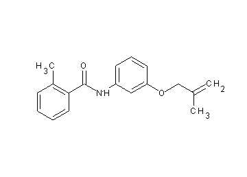2-methyl-N-{3-[(2-methyl-2-propen-1-yl)oxy]phenyl}benzamide