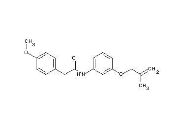 2-(4-methoxyphenyl)-N-{3-[(2-methyl-2-propen-1-yl)oxy]phenyl}acetamide