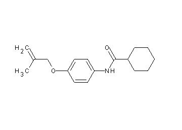 N-{4-[(2-methyl-2-propen-1-yl)oxy]phenyl}cyclohexanecarboxamide