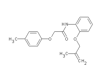 2-(4-methylphenoxy)-N-{2-[(2-methyl-2-propen-1-yl)oxy]phenyl}acetamide
