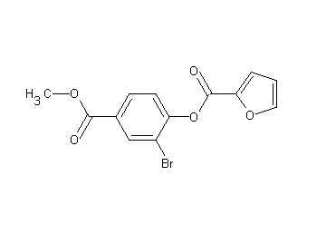 2-bromo-4-(methoxycarbonyl)phenyl 2-furoate