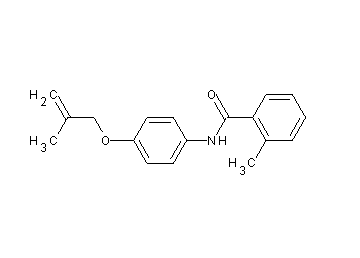 2-methyl-N-{4-[(2-methyl-2-propen-1-yl)oxy]phenyl}benzamide