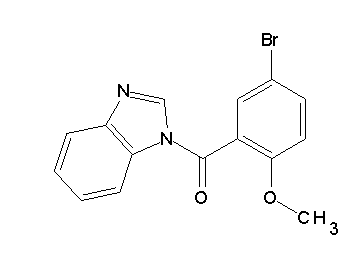 1-(5-bromo-2-methoxybenzoyl)-1H-benzimidazole 1-(5-bromo-2-methoxybenzoyl)-1H-benzimidazole