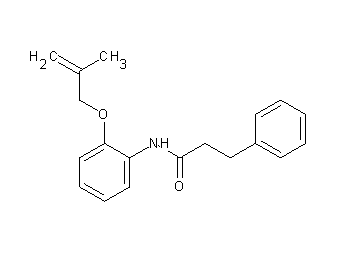 N-{2-[(2-methyl-2-propen-1-yl)oxy]phenyl}-3-phenylpropanamide - Click Image to Close