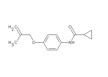 N-{4-[(2-methyl-2-propen-1-yl)oxy]phenyl}cyclopropanecarboxamide